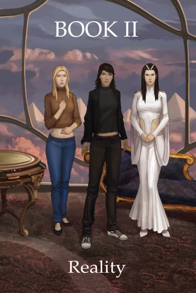 Pictured from left to right: Rachel Fairs, Karen Weathers, and Silva Terrana. The second "book" of CHILDREN OF CHAOS deals with the truths that most of the characters of the saga have to face.
